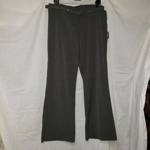 Wide leg slacks with belt